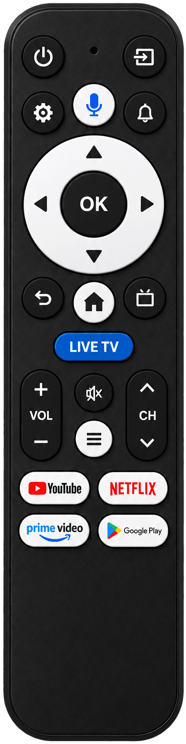 OSM X1 voice remote, front view
